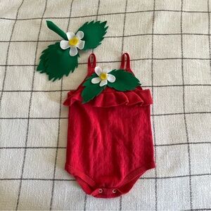 Toddler strawberry costume